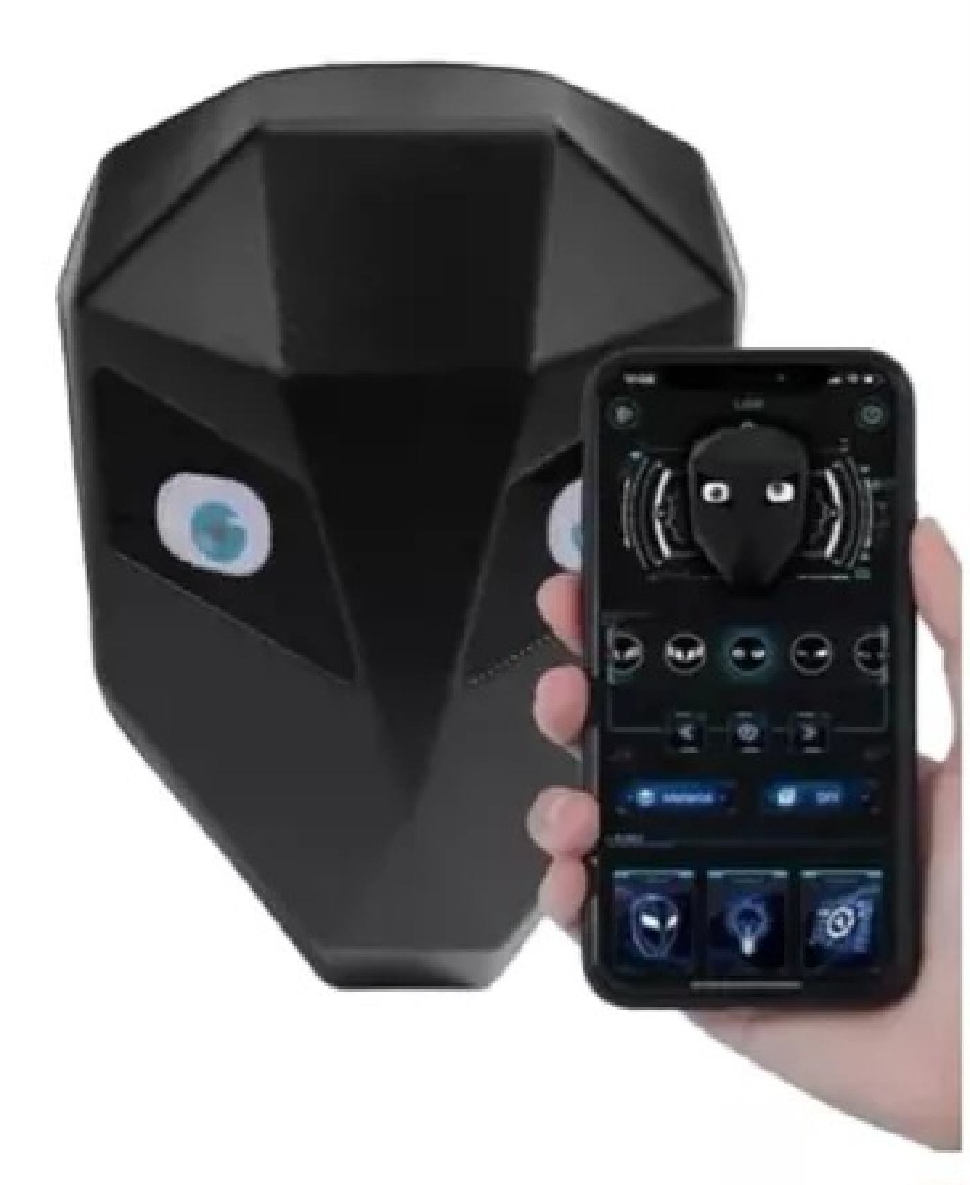 MALETA MOTO RIGIDA OJOS LED INTERACTIVOS