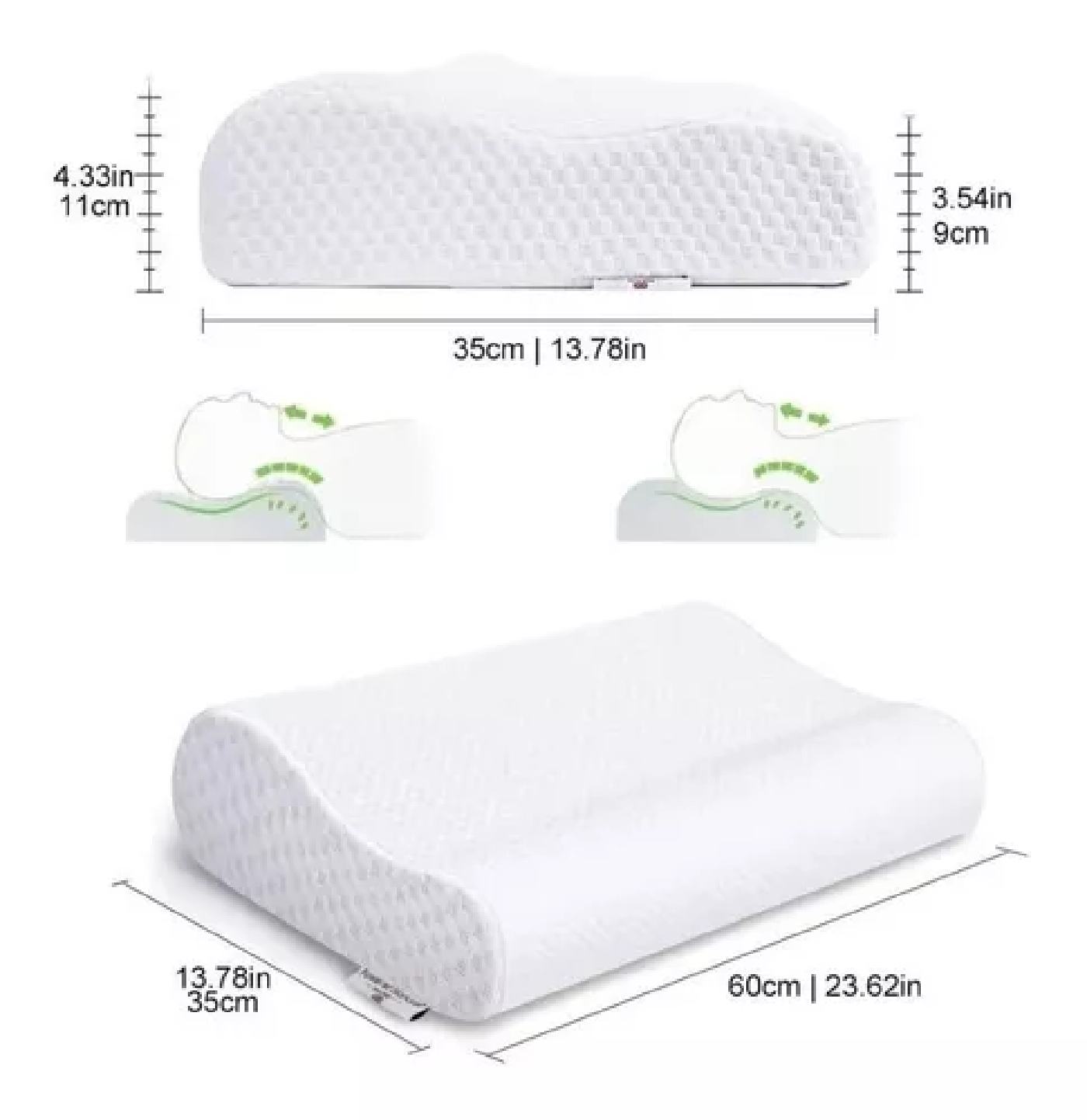 ALMOHADA ALOE VERA VISCOELÁSTICA INTELIGENTE CERVICAL