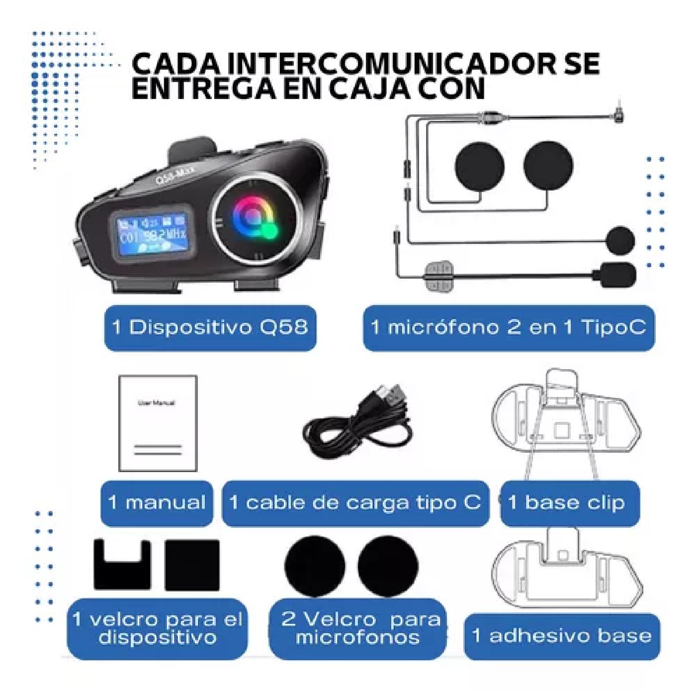 INTERCOM MOTO Q-58 MAX 