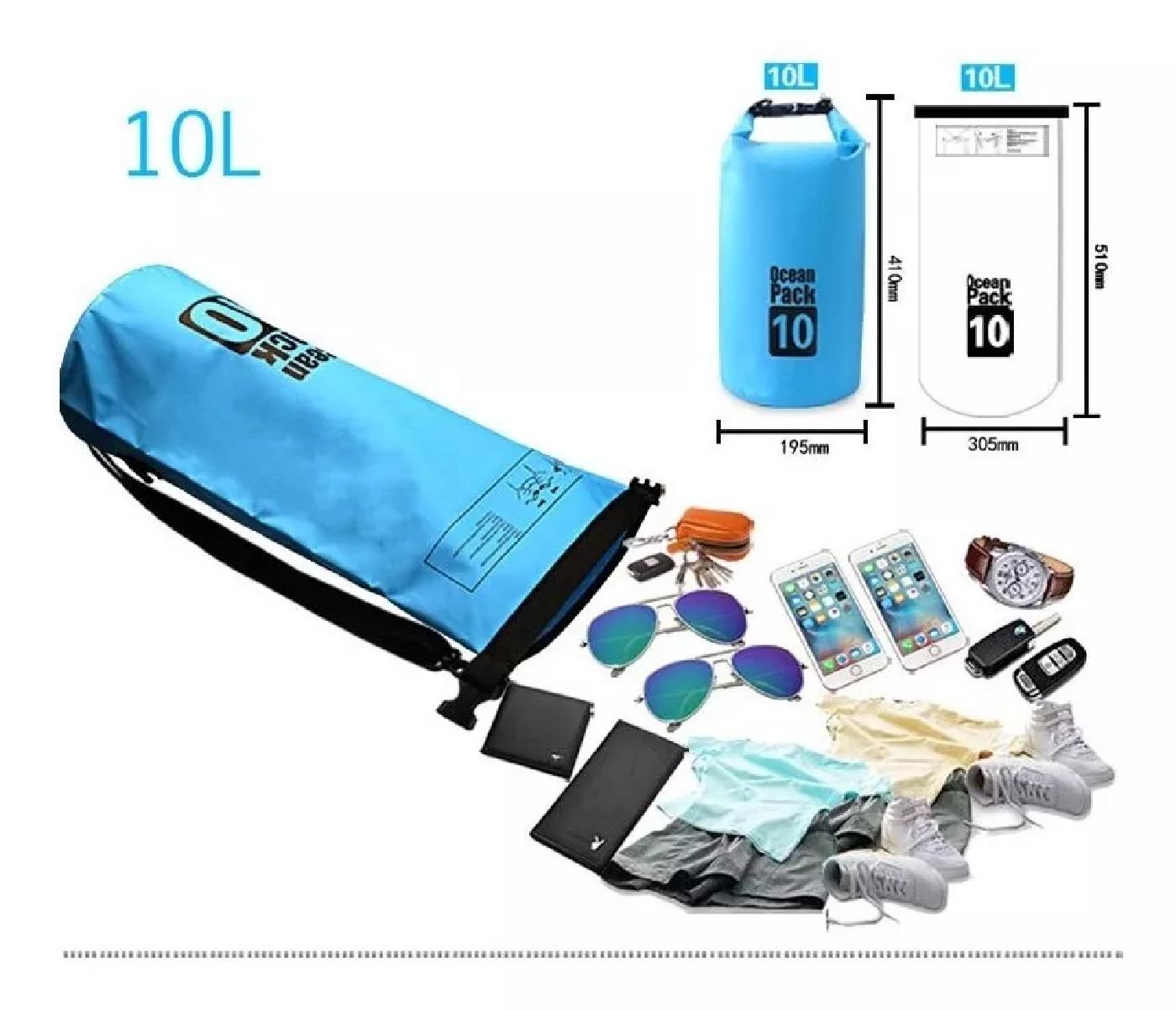 BOLSO 10Lt IMPERMEABLE DRYBAG