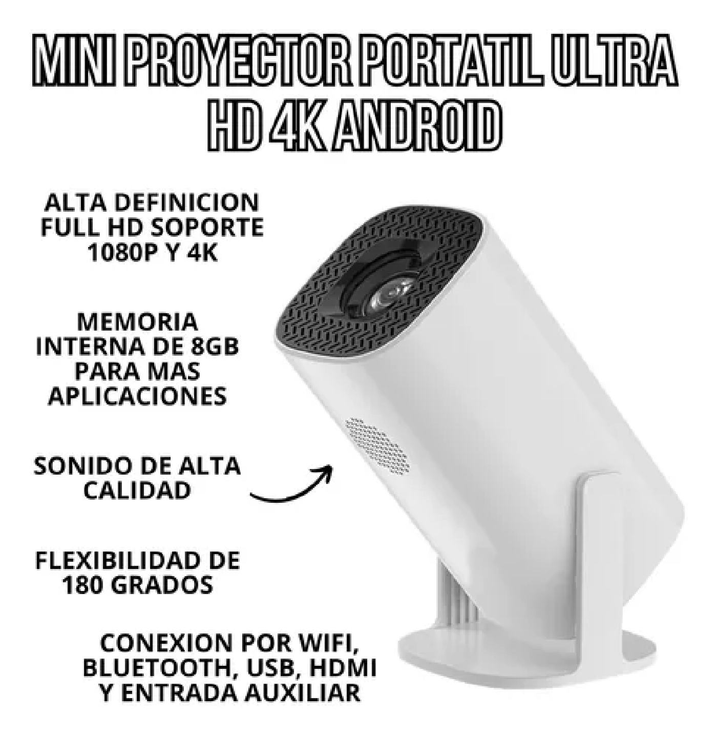 MINI PROYECTOR VIDEO 4K