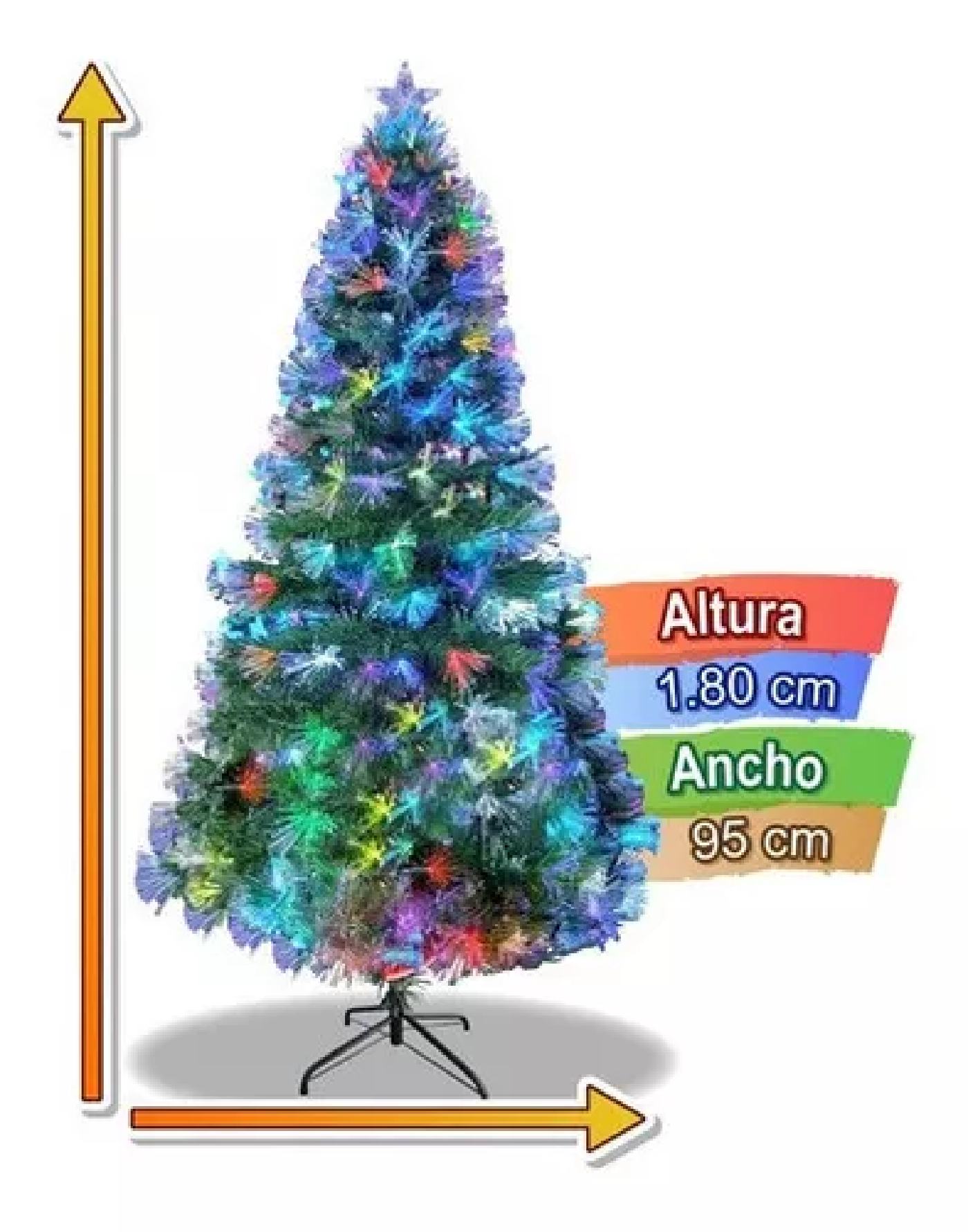 ÁRBOL NAVIDAD FIBRA OPTICA + CONTROL REMOTO