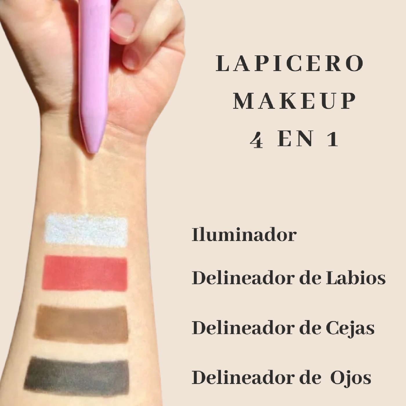 LAPICERO MAQUILLAJE MAKEUP 4 en 1