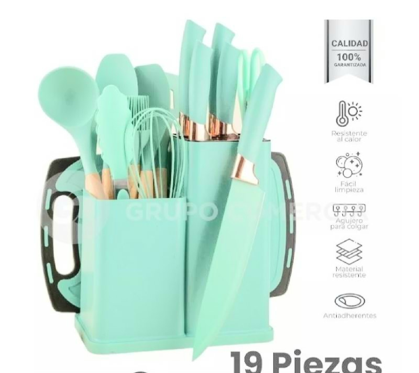 UTENSILIOS SET x19 PIEZAS KITCHENWARE