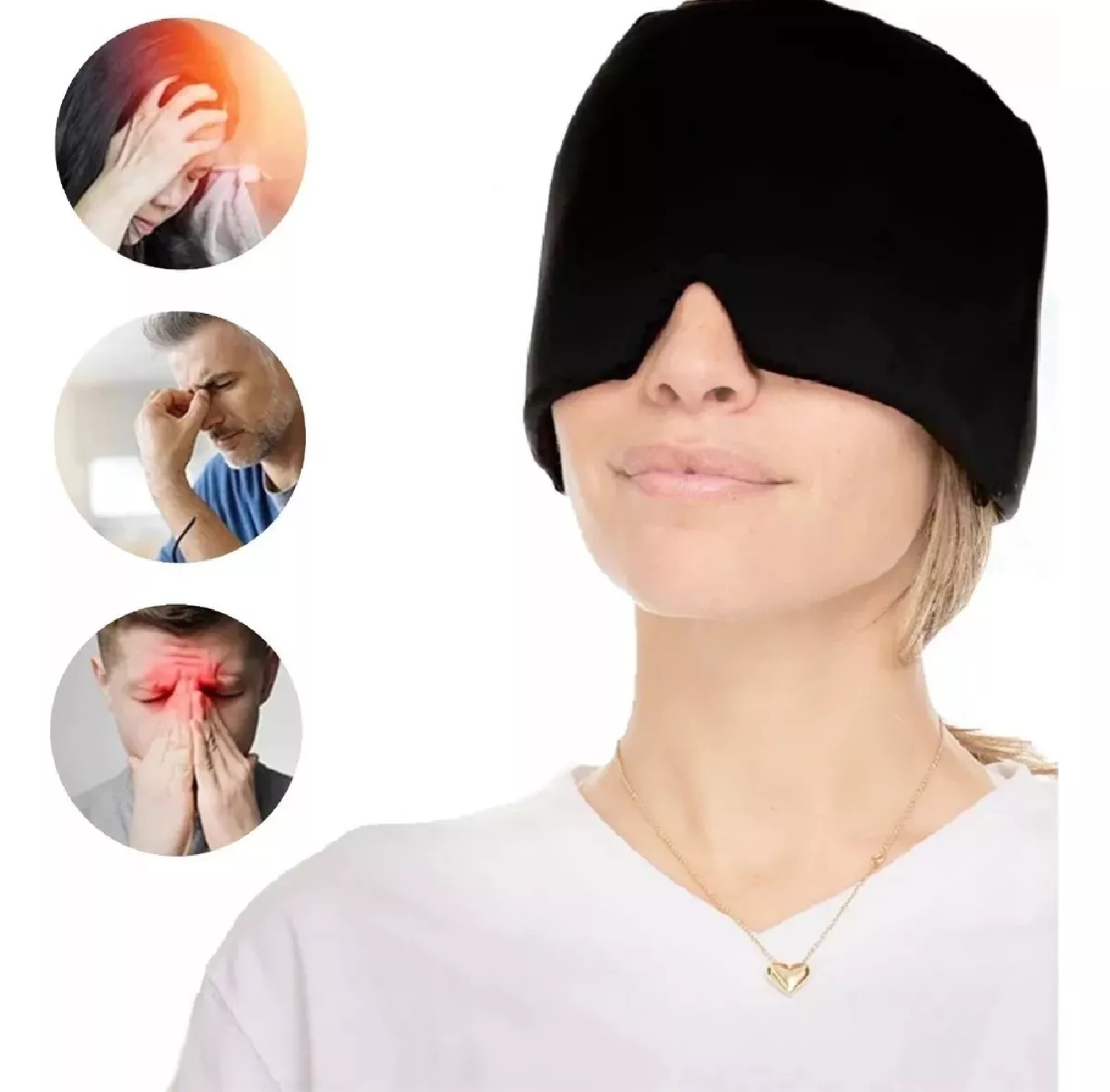 GORRO ALIVIO MIGRAÑA Y DOLOR DE CABEZA