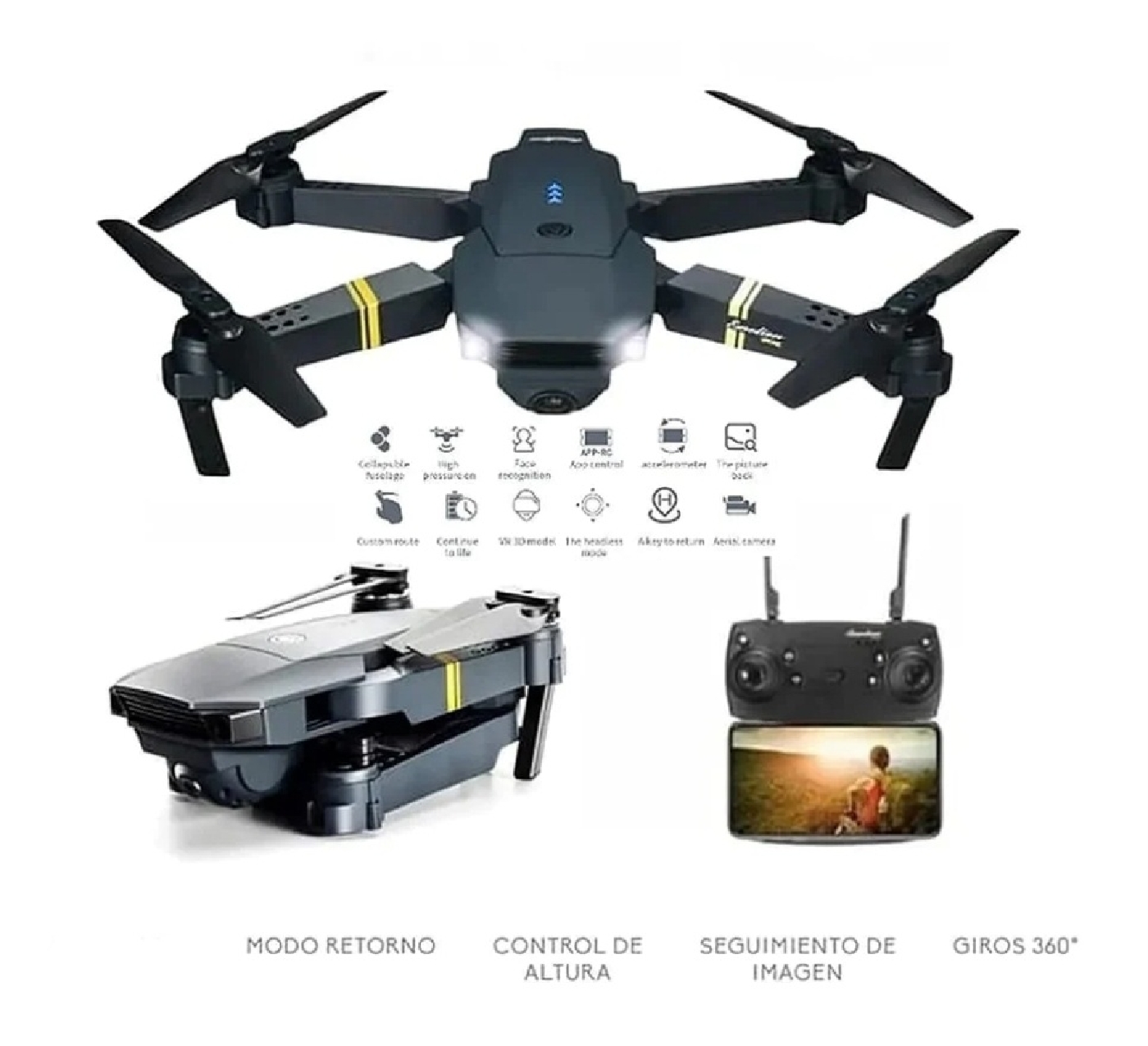 DRONE PRO 998 CÁMARA WIFI