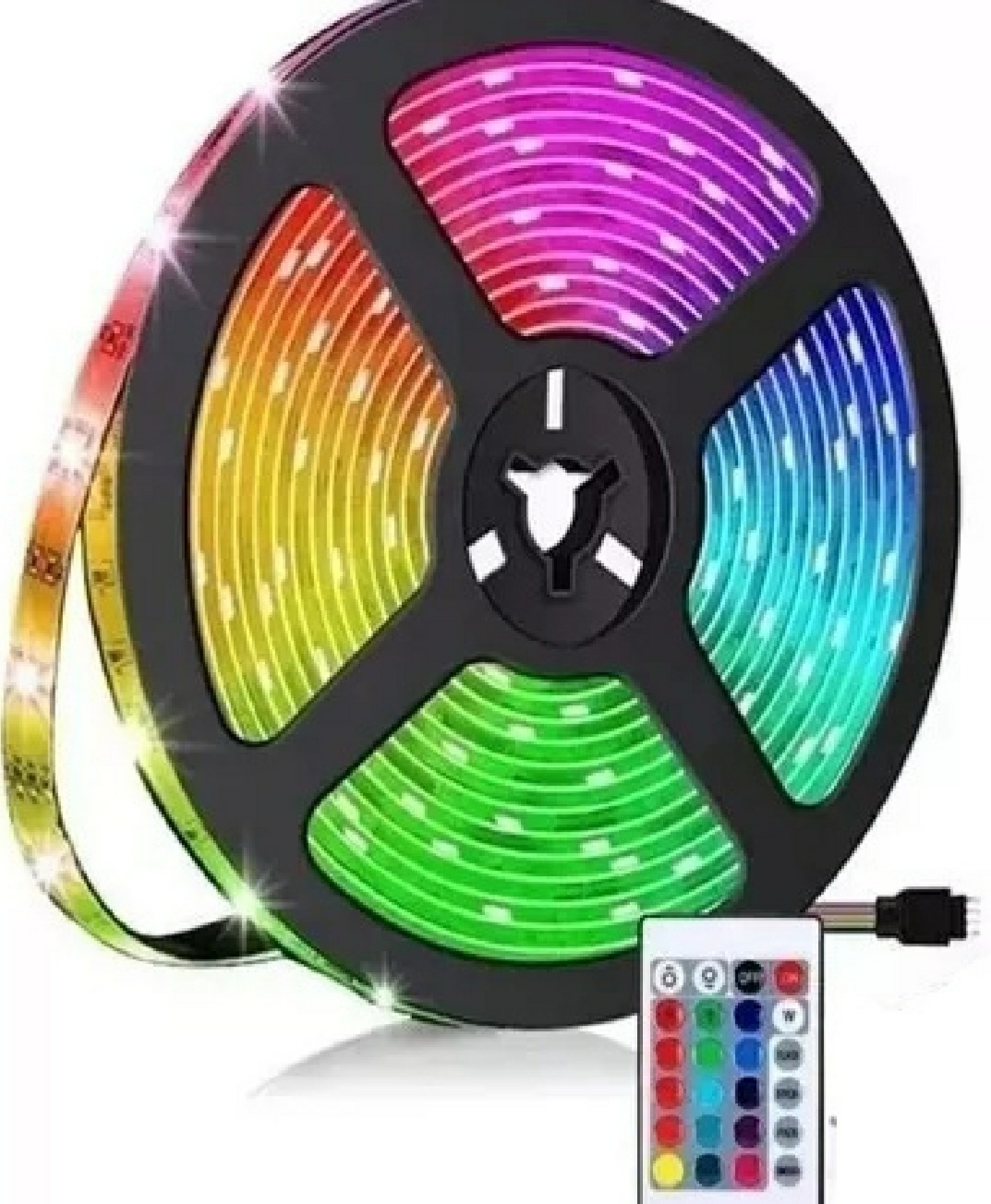 CINTA LED NAVIDAD MULTICOLOR + CONTROL REMOTO