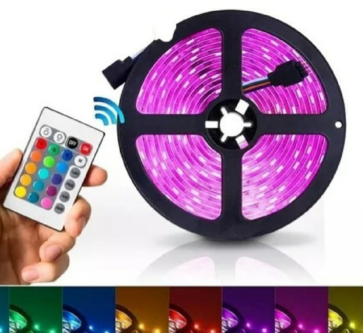 CINTA LED NAVIDAD MULTICOLOR + CONTROL REMOTO